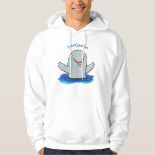 Schattige afbeelding van poreuze cartoon hoodie