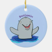 Schattige afbeelding van poreuze cartoon keramisch ornament (Achterkant)