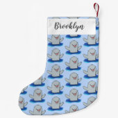 Schattige afbeelding van poreuze cartoon kleine kerstsok (Achterkant)