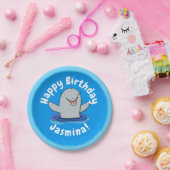 Schattige afbeelding van poreuze cartoon papieren bordje (Feest)