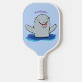 Schattige afbeelding van poreuze cartoon pickleball paddle (Voorkant)