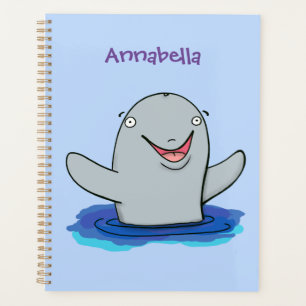 Schattige afbeelding van poreuze cartoon planner