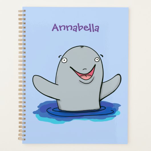 Schattige afbeelding van poreuze cartoon planner (Voorkant)