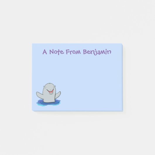 Schattige afbeelding van poreuze cartoon post-it® notes (Voorkant)