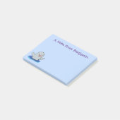 Schattige afbeelding van poreuze cartoon post-it® notes (Schuin)
