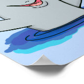 Schattige afbeelding van poreuze cartoon poster (Hoek)