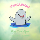 Schattige afbeelding van poreuze cartoon raamsticker (Vel 3)