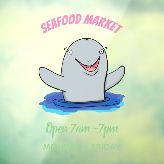 Schattige afbeelding van poreuze cartoon raamsticker (Vel 3)