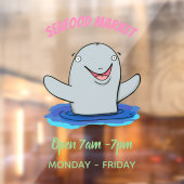 Schattige afbeelding van poreuze cartoon raamsticker (Vel 2)