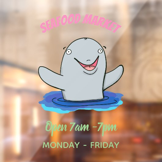 Schattige afbeelding van poreuze cartoon raamsticker (Vel 2)