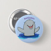 Schattige afbeelding van poreuze cartoon ronde button 5,7 cm (Voorkant /achterkant)