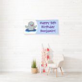 Schattige afbeelding van poreuze cartoon spandoek (Insitu)