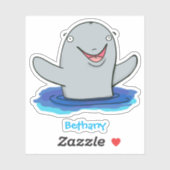 Schattige afbeelding van poreuze cartoon sticker (Vel)