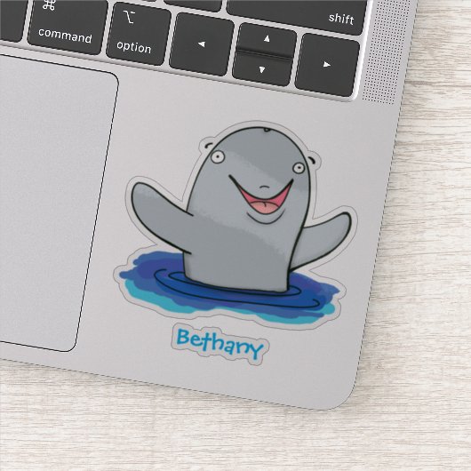 Schattige afbeelding van poreuze cartoon sticker (Detail)