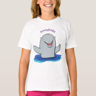 Schattige afbeelding van poreuze cartoon t-shirt