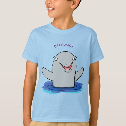 Schattige afbeelding van poreuze cartoon t-shirt (Voorkant)