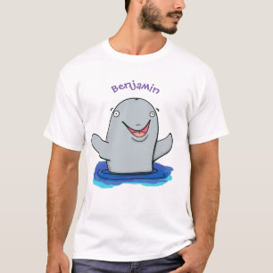 Schattige afbeelding van poreuze cartoon t-shirt