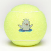 Schattige afbeelding van poreuze cartoon tennisballen (Voorkant)