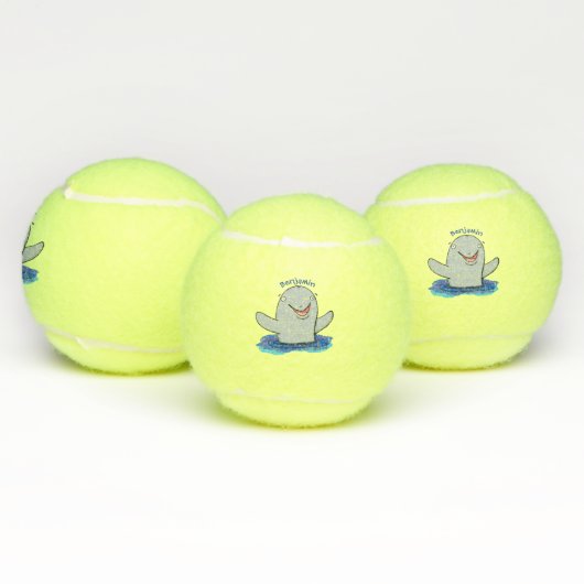 Schattige afbeelding van poreuze cartoon tennisballen (Multi)