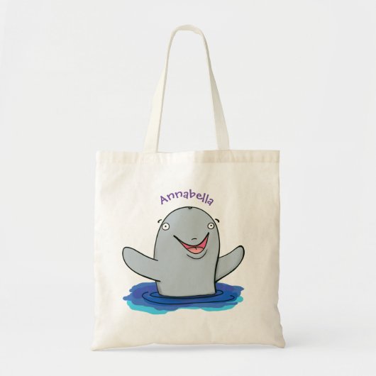 Schattige afbeelding van poreuze cartoon tote bag (Voorkant)