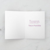 Schattige Afrikaans Amerikaans meisje Eerste Verja Kaart (Binnen)