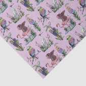 Schattige Afrikaans Flamingo Vogelliefhebber Esthe Tissuepapier (Detail)