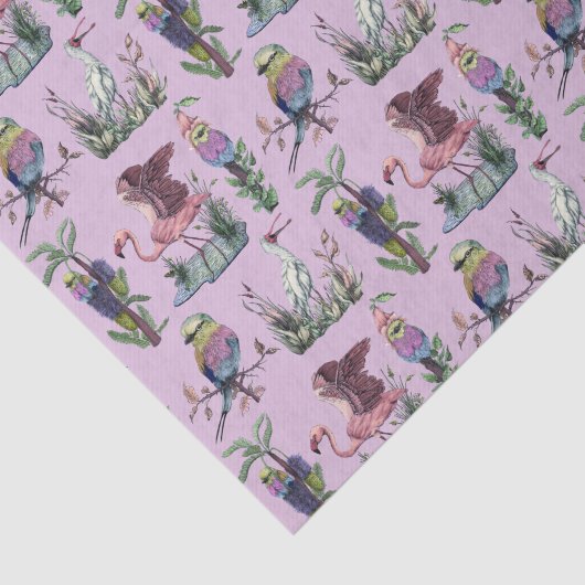 Schattige Afrikaans Flamingo Vogelliefhebber Esthe Tissuepapier (Detail)