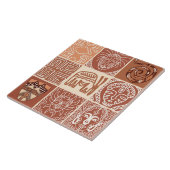 Schattige Afrikaans stijlpatroon Tegeltje (Zijkant)