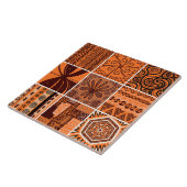 Schattige Afrikaans stijlpatroon Tegeltje (Zijkant)