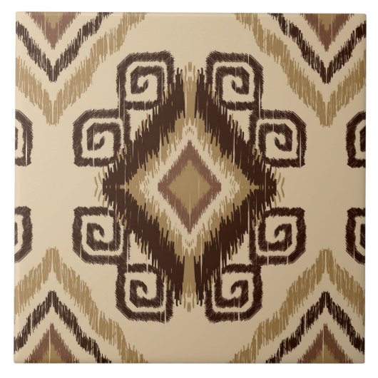 Schattige Afrikaans stijlpatroon Tegeltje (Voorkant)