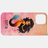 Schattige Afrikaans Zeemeermin Meisje - Aangepaste Case-Mate iPhone Case (Achterkant (horizontaal))