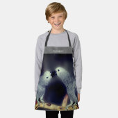 Schattige afrikaanse grijze papegaaien kussen gepe schort (Gedragen)