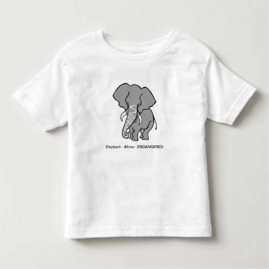 Schattige-Afrikaanse olifant - Dierenvriend - Bedr Kinder Shirts (Voorkant)