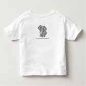 Schattige-Afrikaanse olifant - Dierenvriend - Bedr Kinder Shirts (Achterkant)