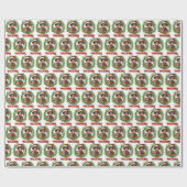 Schattige Afro-Amerikaanse jongen met kerst Cadeaupapier (Vlak)