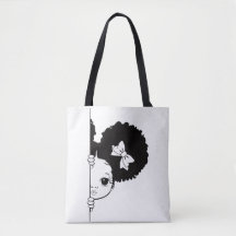 Schattige Afro Meisje Spiedende Minimalistische To