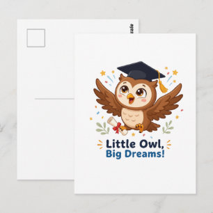 Schattige Afstudeeruil Kleine Uil Grote Dromen Briefkaart