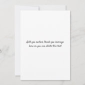 Schattige Afstuderen Bedankt Script drie foto's Aankondiging (Achterkant)