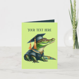Schattige Afstuderen Bericht toevoegen Alligator Kaart