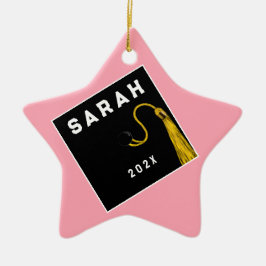 Schattige Afstuderen Cadeau Keramisch Ornament