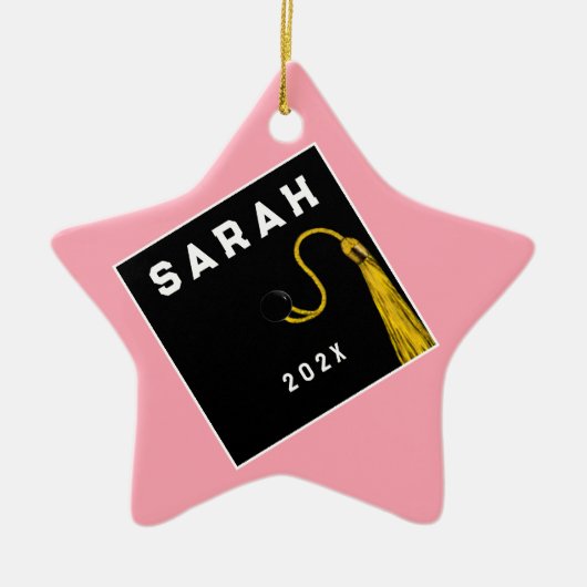 Schattige Afstuderen Cadeau Keramisch Ornament (Voorkant)