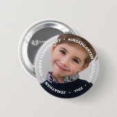 Schattige Afstuderen Foto Ronde Button 5,7 Cm (Voorkant /achterkant)