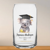 Schattige Afstuderen Koala gepersonaliseerd Blikvorm Glas