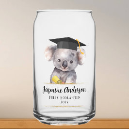 Schattige Afstuderen Koala gepersonaliseerd Blikvorm Glas