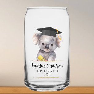 Schattige Afstuderen Koala gepersonaliseerd Blikvorm Glas