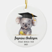 Schattige Afstuderen Koala gepersonaliseerd Keramisch Ornament (Voorkant)