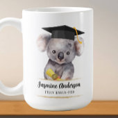 Schattige Afstuderen Koala gepersonaliseerd Koffiemok