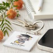 Schattige Afstuderen Koala gepersonaliseerd Sleutelhanger (Voorkant Rechts)