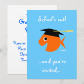 Schattige Afstuderen Strand of zwembad Party Turqu Kaart (Voorkant / Achterkant)