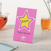 Schattige Afstuderen Super Afstudeerder Roze - Fav Reclamebord Met Voetstuk (Insitu)